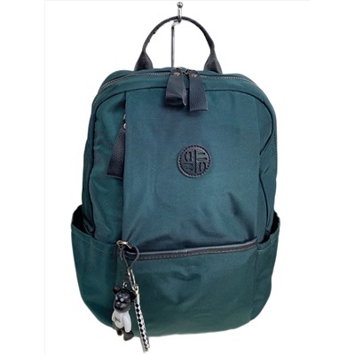 Женский рюкзак из текстиля, цвет зеленый