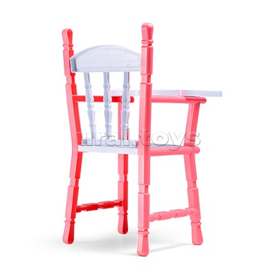 Набор аксессуаров для куклы (набор посуды, горшок, столик для кормления) в пакете