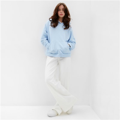 Худи женское MINAKU: Casual Collection, голубое, размер 50-52