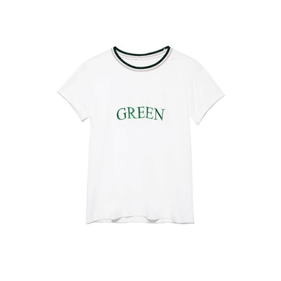 Футболки CONTE LD 1108 Белая футболка с сияющей вышивкой &quot;Green&quot;