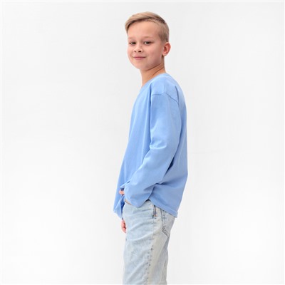 Лонгслив детский MINAKU, цвет голубой, рост 104 см