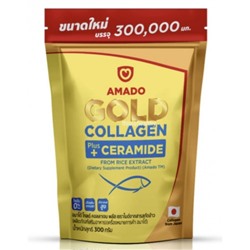 Морской коллаген AMADO Gold с керамидами - пакет 300 гр