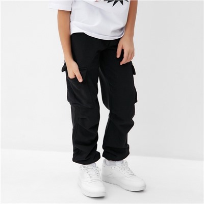 Брюки детские MINAKU, чёрные, рост 104 см