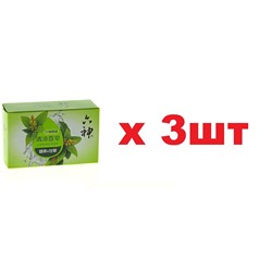 Liushen Мыло туалетное Освежающее Китайская камелия + Корень солодки 90г 3шт
