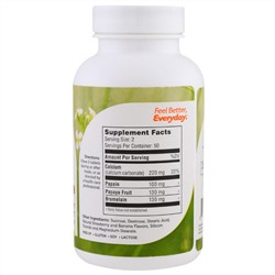 Zahler, AfterMeals, эффективная антацидная и пищеварительная помощь, 100 жевательных таблеток