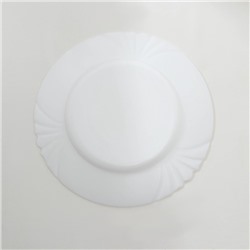 Тарелки Luminarc CADIX, d=25 см, обеденные, набор 6 шт., стеклокерамика, белые