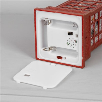 Светодиодная фигура «Девочка и снеговик» 9×20×8 см, пластик, батарейки ААх3 (не в комплекте), USB, свечение тёплое белое