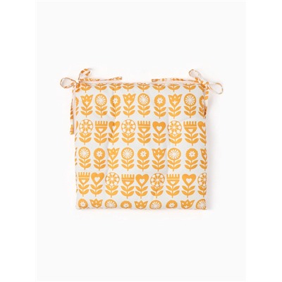 Подушка на стул «Этель» Yellow garden, 42×42 см