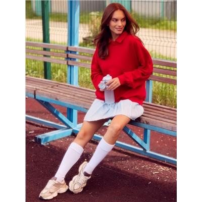 Свитшот женский MINAKU: Casual Collection, красный, размер 44