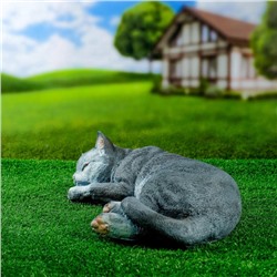 Садовая фигура из полистоуна «Кот Кузя», 13×24×40 см