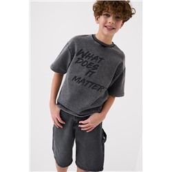 Шорты текстильные джинсовые для мальчиков PLAYTODAY, 1240614