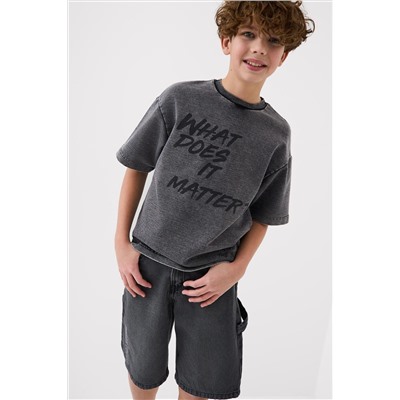 Шорты текстильные джинсовые для мальчиков PLAYTODAY, 1240614