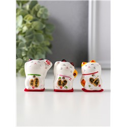 Набор фигурок керамика «Котики Манэки-нэко», 3 шт.