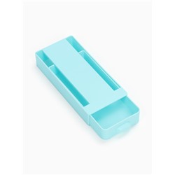 Ящик для хранения, скрытый потайной под стол, 20×9×4 см, голубой