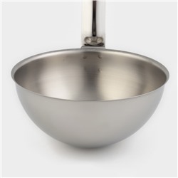 Половник кухонный «Поварской», 1.5 л, d=19 см, ручка 58 см, толщина 1.5 мм, цельнотянутая ручка