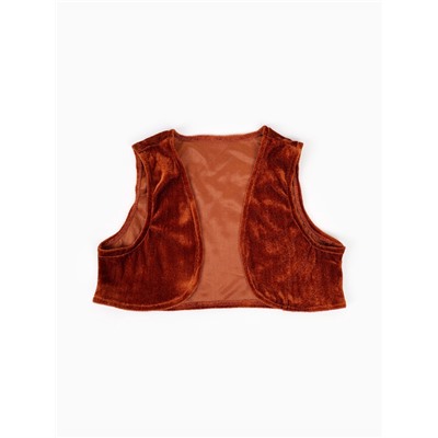 Карнавальный костюм «Мишка», жилет, шорты, маска фетр, рост 92-116 см