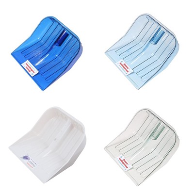 Ковш лопаты для уборки снега, 430×420 мм, поликарбонат, без планки, тулейка 36 мм, МИКС