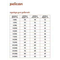 GFT3353/3U (Футболка для девочки, Pelican )