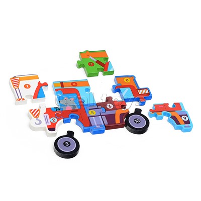 Пазл-вкладыш "Строительная техника"