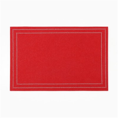 Набор декоративных новогодних салфеток «Доляна. Стиль», 2 шт., красные, 30×40±5 см