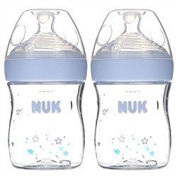 NUK, Simply Natural, Bottles, 0+ Months, Slow, 2 Pack, 5 oz (150 ml) Each