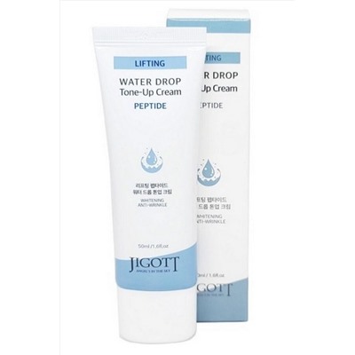 Jigott Тонизирующий крем для лица с пептидами / Lifting Peptide Water Drop Tone Up Cream, 50 мл KRISTALLER, 1115393