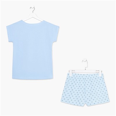 Пижама женская (футболка, шорты) KAFTAN «Горошек», размер 40-42