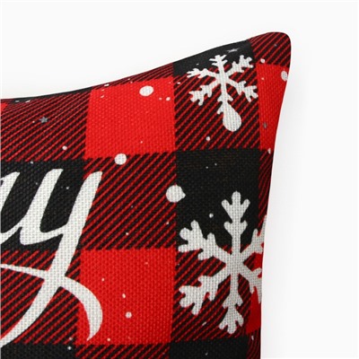 Наволочка декоративная «Этель» Christmas, 43×43 см, велюр