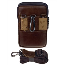 Сумка мужская из натуральной кожи, цвет коричневый
