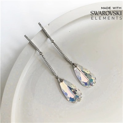 Серьги с кристаллами Swarovski