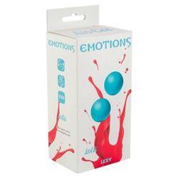 Голубые вагинальные шарики без сцепки Emotions Lexy Large