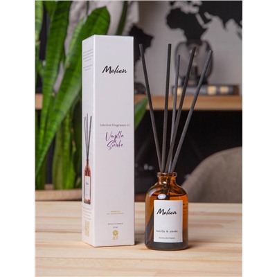 MELIEN - ДИФФУЗОР АРОМАТИЧЕСКИЙ ДЛЯ ДОМА И ОФИСА VANILLA & SMOKE, 50 МЛ