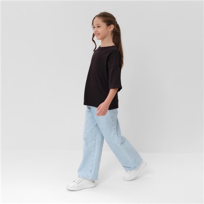 Футболка детская MINAKU: CRUSH, чёрная, рост 110 см