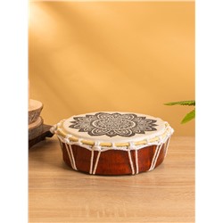 Сувенирный музыкальный инструмент Бубен «Древо жизни», 20×20×7 см, махагон