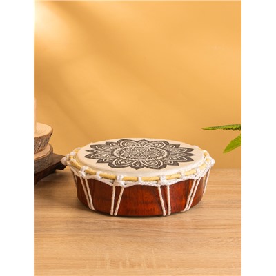 Сувенирный музыкальный инструмент Бубен «Древо жизни», 20×20×7 см, махагон