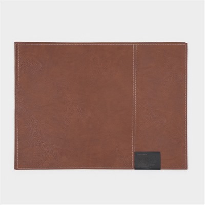 Салфетки под горячее Magistro, 2 шт., двухсторонние, экокожа, хлопок, 47.5×35.5 см