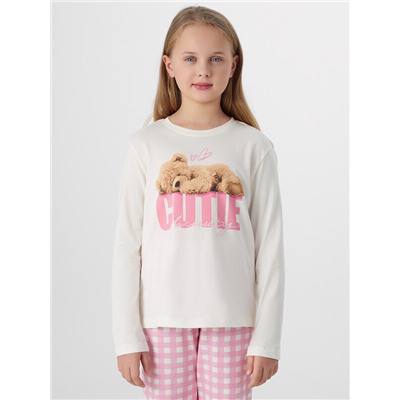 КОМПЛЕКТ ДЛЯ ДЕВОЧЕК (ЛОНГСЛИВ, БРЮКИ) 567755