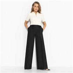 Брюки с деликатным блеском, Минимализм с акцентами (чёрные)