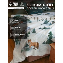 Постельное бельё 1.5-спальное «Этель» Winter village, бязь