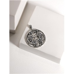 Подвеска из чернёного серебра - Близнецы 925 пробы П-0306о