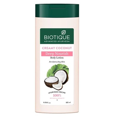 Biotique Creamy Coconut Lotion / Биотик Кокосовый лосьон для тела 180 мл