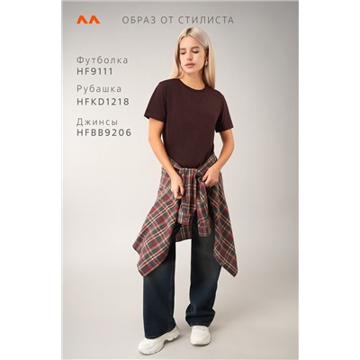 Женская базовая хлопковая футболка Happyfox