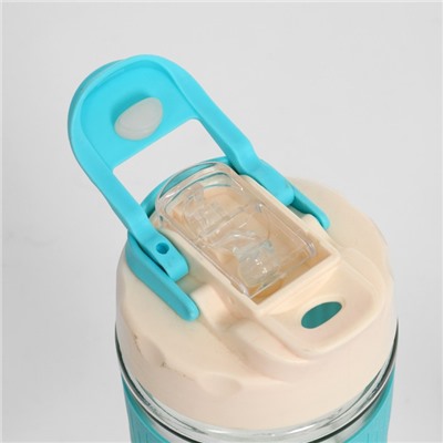 УЦЕНКА Термостакан «Дарим Красиво», 400 мл, 12.5×9 см, трубочка 18 см, стекло