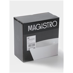 Салатники Magistro White Snow, набор 2 шт., 1 л, 18×7 см, фарфор, белые