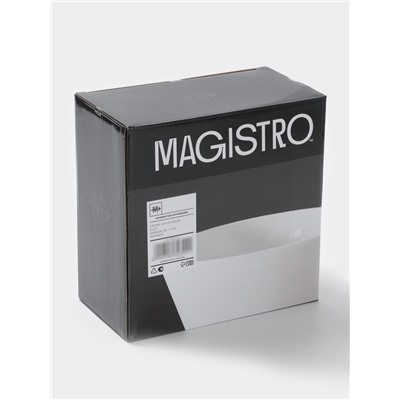Салатники Magistro White Snow, набор 2 шт., 1 л, 18×7 см, фарфор, белые