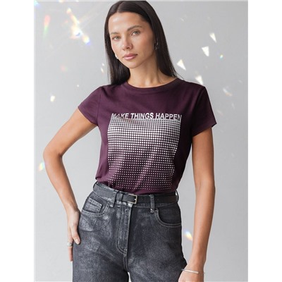 VILATTE Футболка D49.135