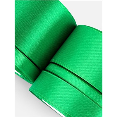 Атласная лента, набор 5 шт., 6/10/20/40/50 мм, 23±1 м, зелёная №19