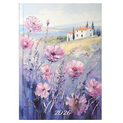 Ежедневник 2026 г. А5 320 стр. 71537 "ЦВЕТЫ ТОСКАНЫ" Феникс