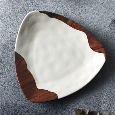 Тарелка керамическая «Фьюжен», 18×18 см, Dolce Ceramo