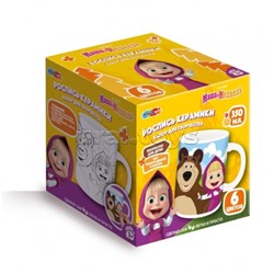 Кружка для росписи "Маша и Медведь"